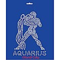 Kandi Korp Hotfix Crystal Style Aquarius Stencil