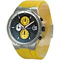 Kenneth Cole Men's Yellow Polyurethane Strap Watch