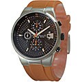 Kenneth Cole Men's Orange Polyurethane Strap Watch