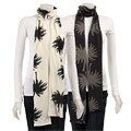 Loomstate Palm Print Organic Cotton Knit Scarf