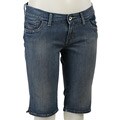 Loomstate Women's Cascade Knee-length Organic Cotton Denim Shorts
