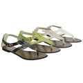 Adi Designs Women's 'Mindy' Snake Print Flat Sandals