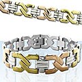 Tri-tone Stainless Steel Bracelet