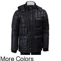 Black Rivet Men's 'Cire' Down Puffy Coat