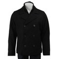 Kenneth Cole New York Men's Wool Blend Black Peacoat