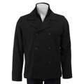 Kenneth Cole New York Men's Wool Blend Black Peacoat