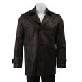 Kenneth Cole New York Men's 'Walter' Black Leather Coat
