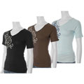 Everyday Brand Junior's Embellished V-neck Top