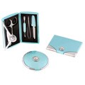 Classic Couture Crystal Turquoise Purse Accessory Set with Swarovski Crystal Accents