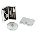 Classic Couture Crystal Silver Purse Accessory Set with Swarovski Crystal Accents