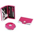 Classic Couture Austrian Crystal Pink Purse Accessory Set with Swarovski Crystal Accents