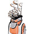 Adams A3OS Women's 'Tangerine' 13-piece Full Golf Set