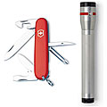 Swiss Army 'Tinker' Red 13-tool Pocket Knife/ Flashlight Set