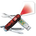 Swiss Army 256MB USB Memory Ruby 7-tool Knife