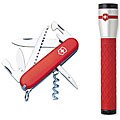 Swiss Army Red Camper Knife with LED Flashlight