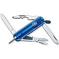 Swiss Army 'Manager' 10-tool Translucent Sapphire Pocket Knife