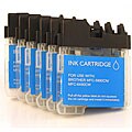 Brother LC-65C Compatible Cyan Inkjet Cartridges (Pack of 6)