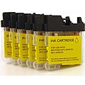 Brother LC-65 Yellow Compatible Inkjet Cartrides (Pack of 6)
