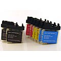 Brother LC-61BK/C/M/Y Compatible Inkjet Cartridges (Pack of 8)