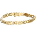 14k Gold Overlayed Silver Stampato Bracelet