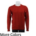Oscar de la Renta Men's Solid Cable Sweater