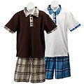 High Energy Boy's 2-piece Shirt/ Plaid Shorts Set