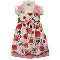 Rare Editions Infant Girl's Strawberry Checked Dress
