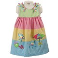 Rare Editions Toddler Girl's Checked Beach Dress
