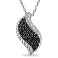 Sterling Silver 1/2ct TDW Black Diamond Necklace