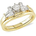 14k Yellow Gold 1/2ct TDW Diamond Bridal Ring Set (G-H-I, I1-I2)