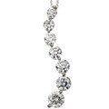14k White Gold 3ct TDW Diamond Journey Necklace (G-H, I1-I2)