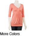 Tammy Mars Women's 3/4-sleeve Waterfall Top