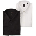 Billy London Men's Tonal Pinstripe Dress Shirt 