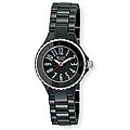 Bellagio Women's Black Ceramic Swiss Movement Watch