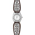 Avalon Western Women's Silver and Brown Watch