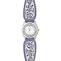 Avalon Western Women's Silver and Purple Watch