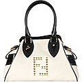 Fendi 'De Jour' White Canvas Handbag