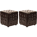 Kristof Brown Ottomans (Set of 2)