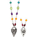 Charming Life Sterling Silver Guardian Angel Gemstone Necklace