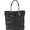 Dior Black Woven Lambskin Tote Bag