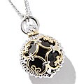 Michael Valitutti Palladium Silver Smokey Quartz Necklace