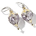 Michael Valitutti Palladium Silver Natural Pink Amethyst Earrings