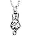 Charming Life Sterling Silver Fanciful Cat Charm Necklace