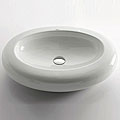 Kraus Oval White Ceramic Lavatory Vessel Sink