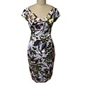 Maggy London Women's Printed Stretch Satin Dress