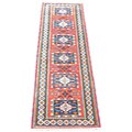 Indo Kazak Red/ Blue Runner (2'9 x 10')