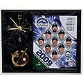 Colorado Rockies Team Picture Plaque Clock