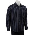 Bruno Men's Navy Stripe Long-sleeve Shirt
