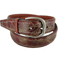 Mezlan Men's Brown Leather Belt