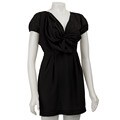 Aryn K Pleated Front Short-sleeve Dress